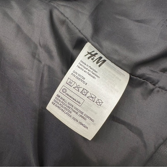 H&M Biker Faux Leather Jacket in Black - Picture 11 of 12